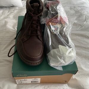 Clarks Men Brown LEA Street HI GTX boot